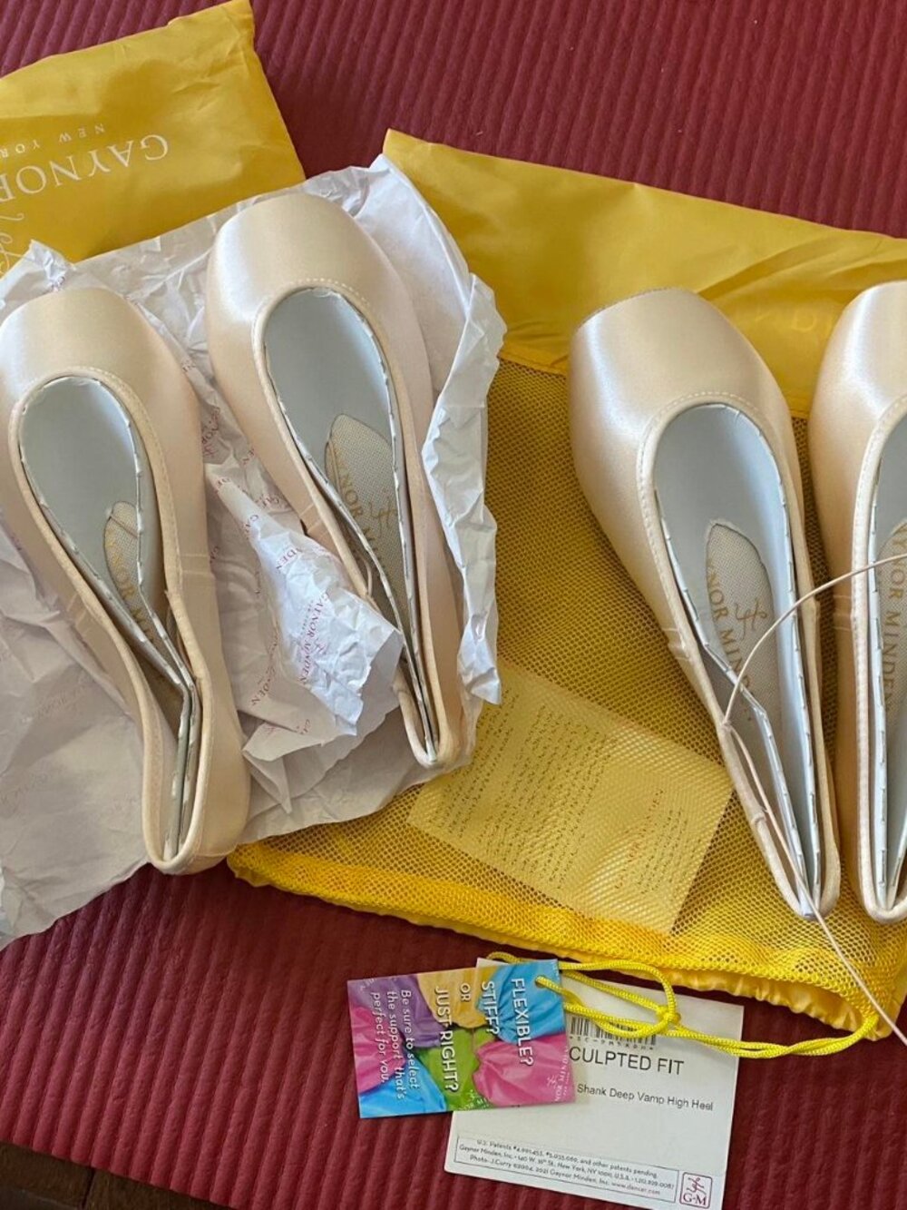 Brand new Gaynor Minden two Pink ballet pointe shoes